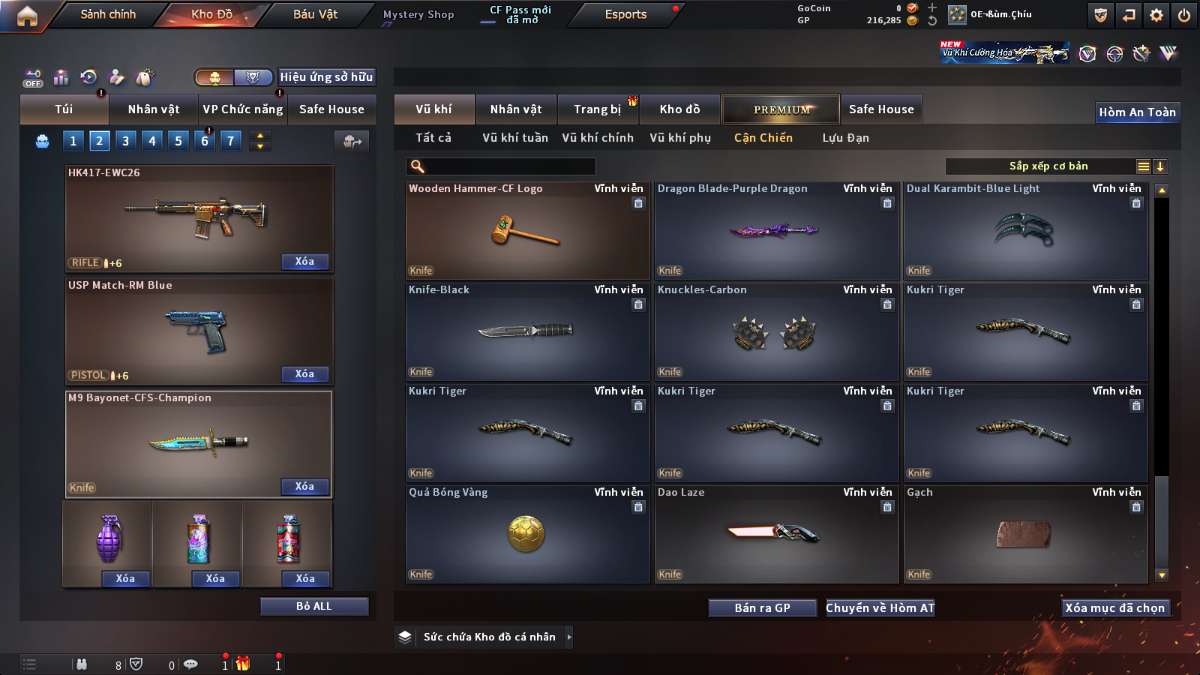 shop acc cf uy tin gia re